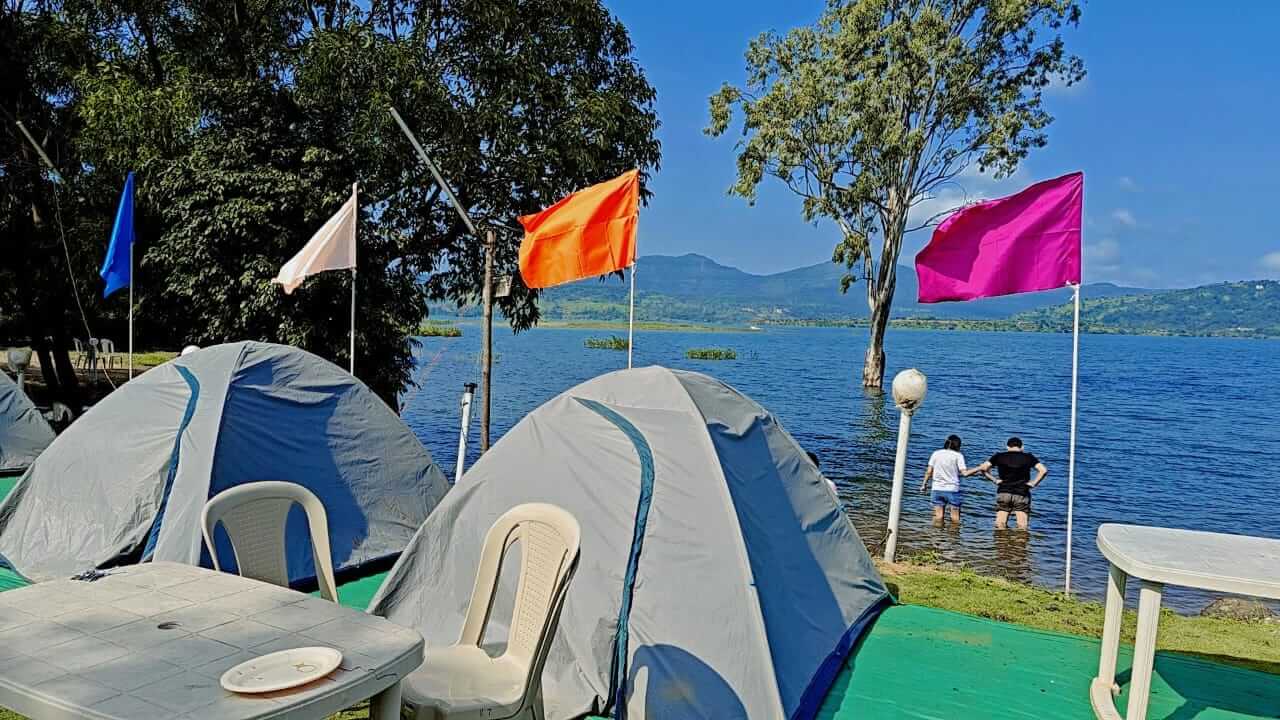 Pawana dam Lakeside tent Camping lonavala